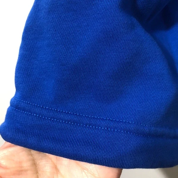 Adidas Oversized Crop sweater cinch waist Blue M - Picture 11 of 14